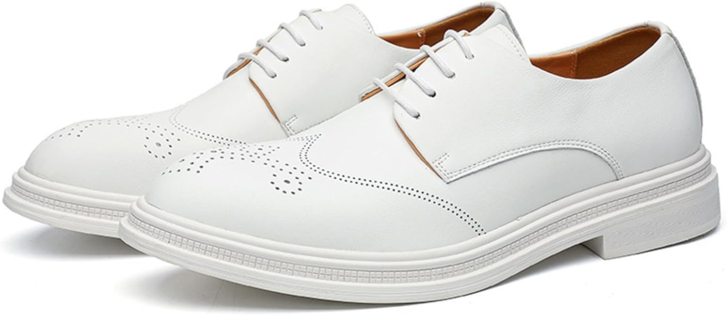 Мужские классические кожаные оксфорды с крыльями, низкий каблук, модный заостренный носок, удобные, противоскользящие, белые праздничные туфли для делового офиса и свадьбы Botrent
Мужские классические кожаные оксфорды с крыльями, низкий каблук, модный заостренный носок, удобные, противоскользящие, белые праздничные туфли для делового офиса и свадьбы Botrent