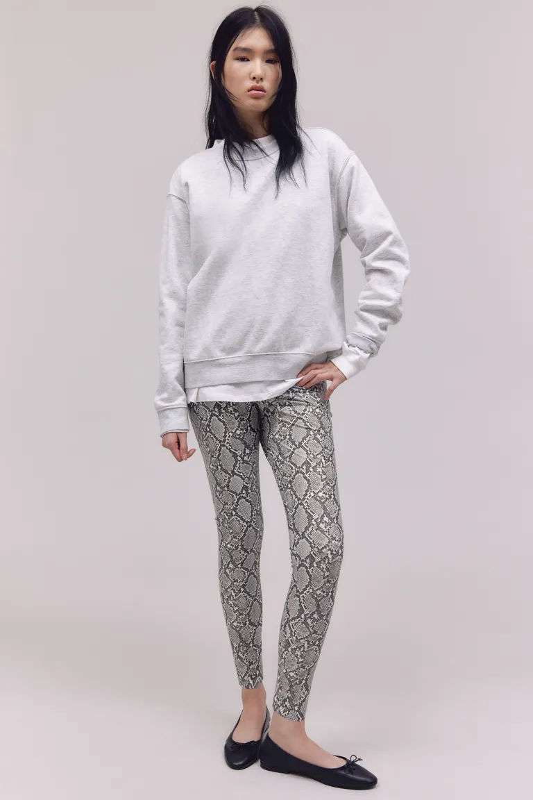 Леггинсы с узором под крокодила H&M, белый
Леггинсы с узором под крокодила H&M, белый