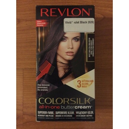 Стойкая краска для волос Colorsilk All In One Buttercream Vivid Violet Black, Revlon
Стойкая краска для волос Colorsilk All In One Buttercream Vivid Violet Black, Revlon