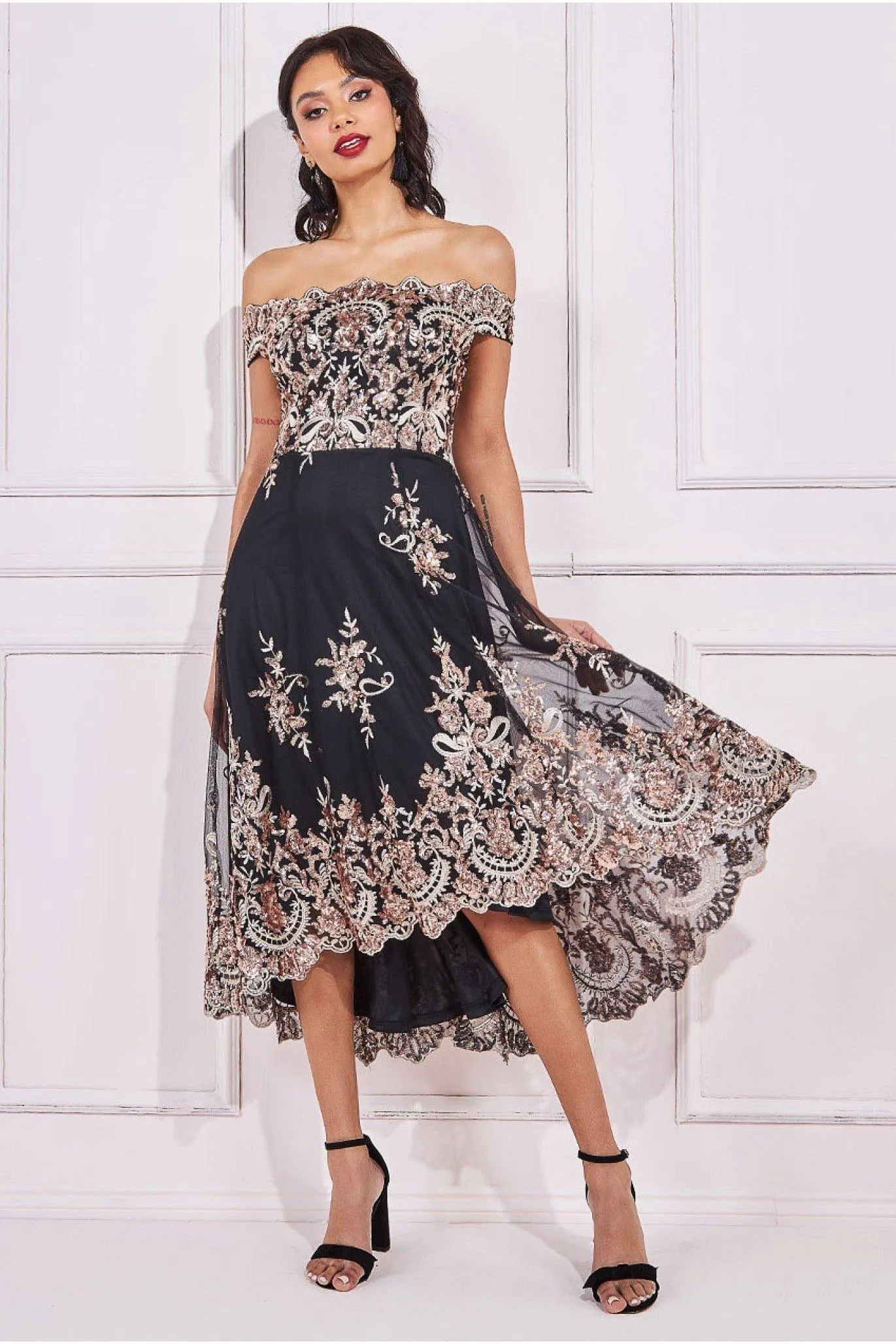 Бардо, высокая миди с пайетками и кружевом Goddiva, золото, Желтый, Бардо, высокая миди с пайетками и кружевом Goddiva, золото
Бардо, высокая миди с пайетками и кружевом Goddiva, золото, Желтый, Бардо, высокая миди с пайетками и кружевом Goddiva, золото