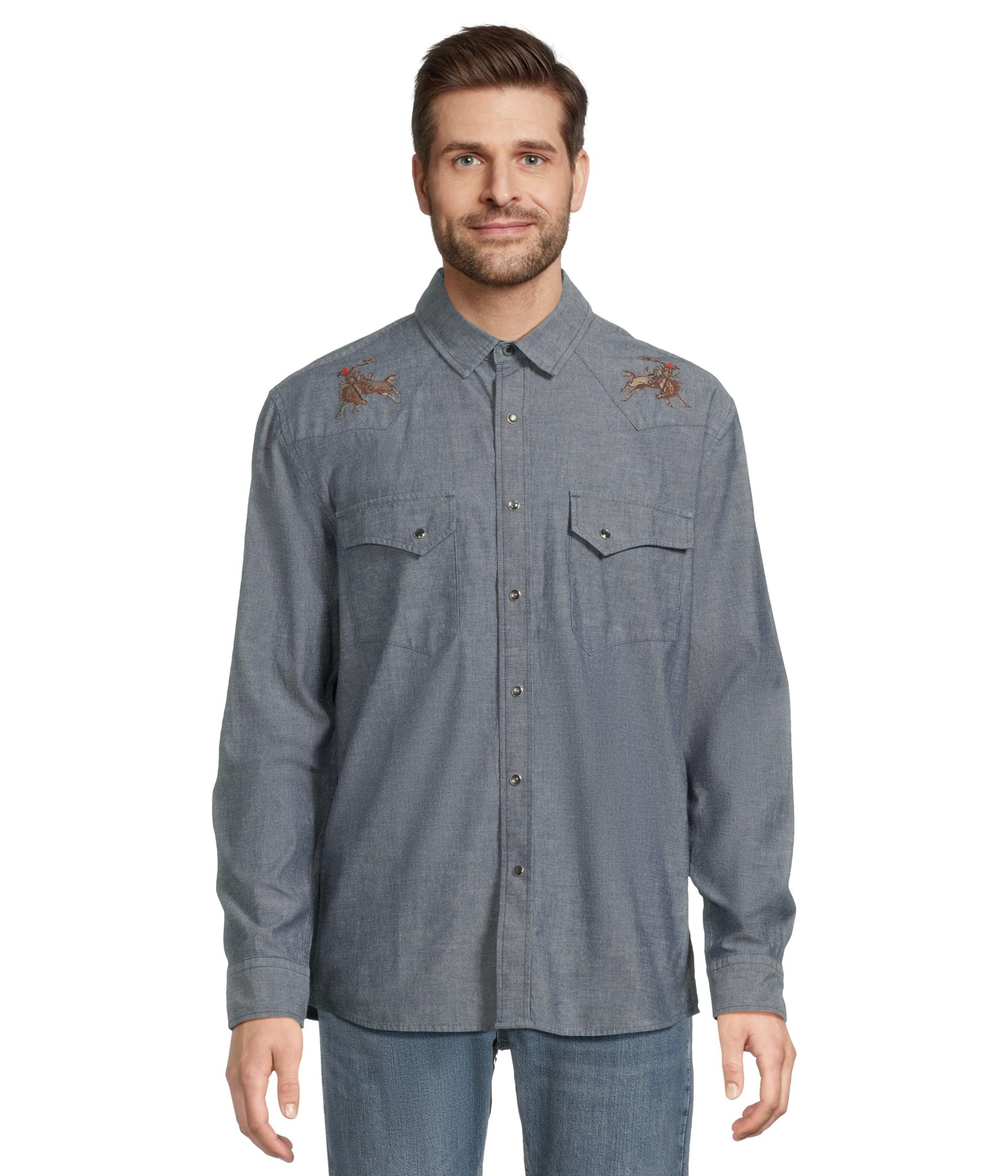 Рубашка Pendleton Gambler Chambray Shirt, цвет Dark Blue/Rodeo
Рубашка Pendleton Gambler Chambray Shirt, цвет Dark Blue/Rodeo
