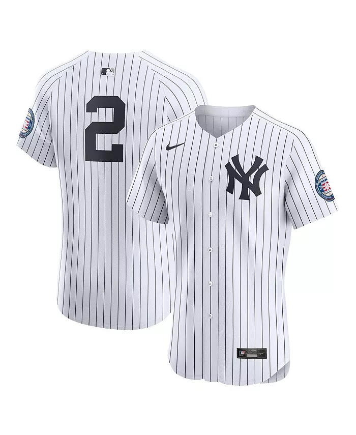 Мужская белая элитная домашняя футболка New York Yankees Derek Jeter Nike
Мужская белая элитная домашняя футболка New York Yankees Derek Jeter Nike