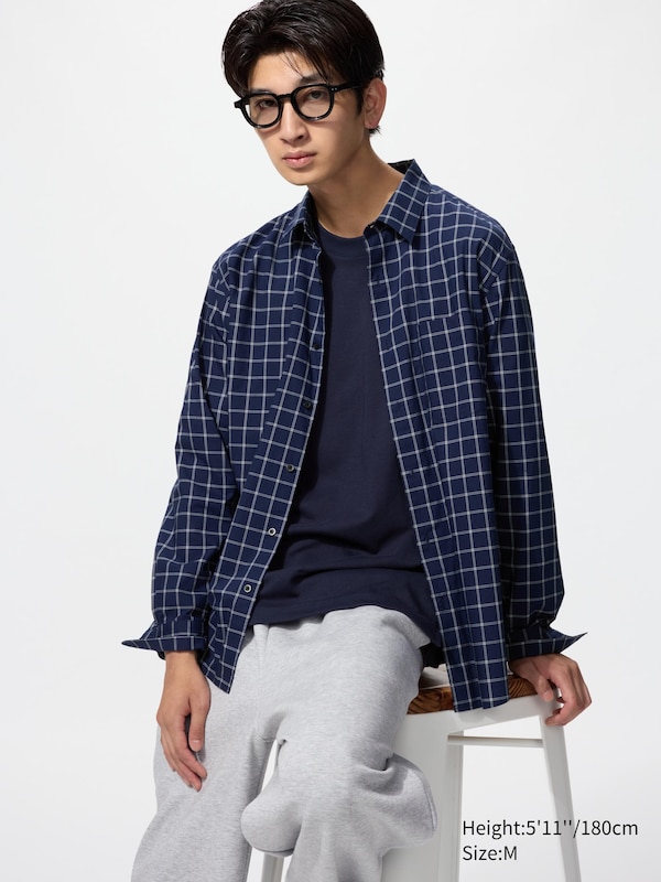 Рубашка regular fit из поплина (клетка) Uniqlo, 69 navy
Рубашка regular fit из поплина (клетка) Uniqlo, 69 navy