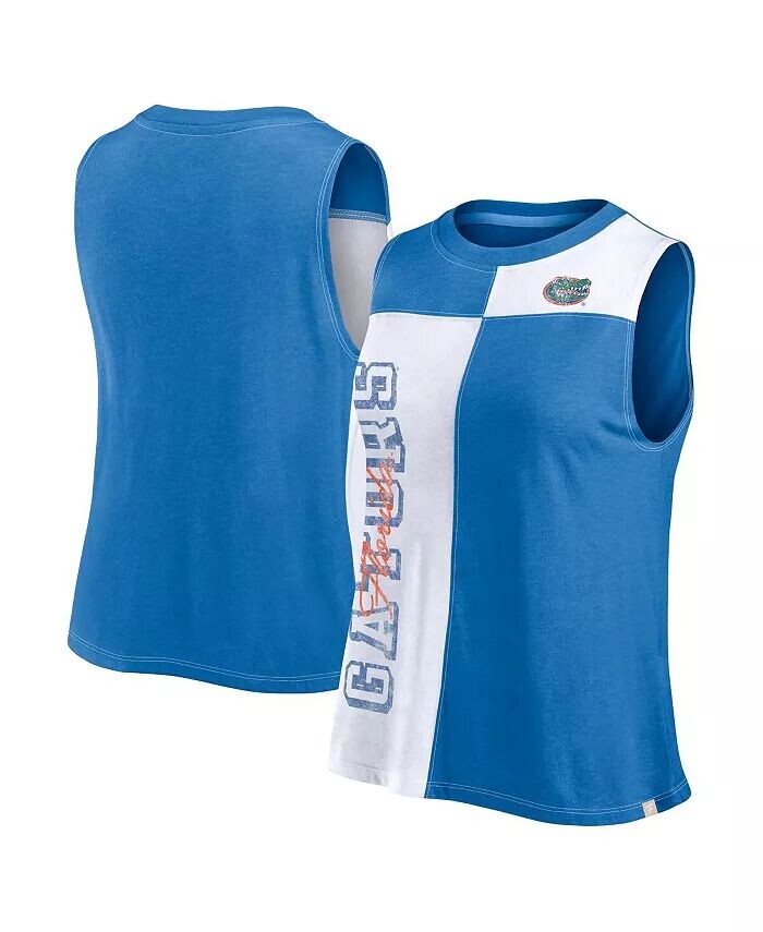 Женская майка-топ с высоким воротом Royal/White Florida Gators Colorblock Fanatics
Женская майка-топ с высоким воротом Royal/White Florida Gators Colorblock Fanatics