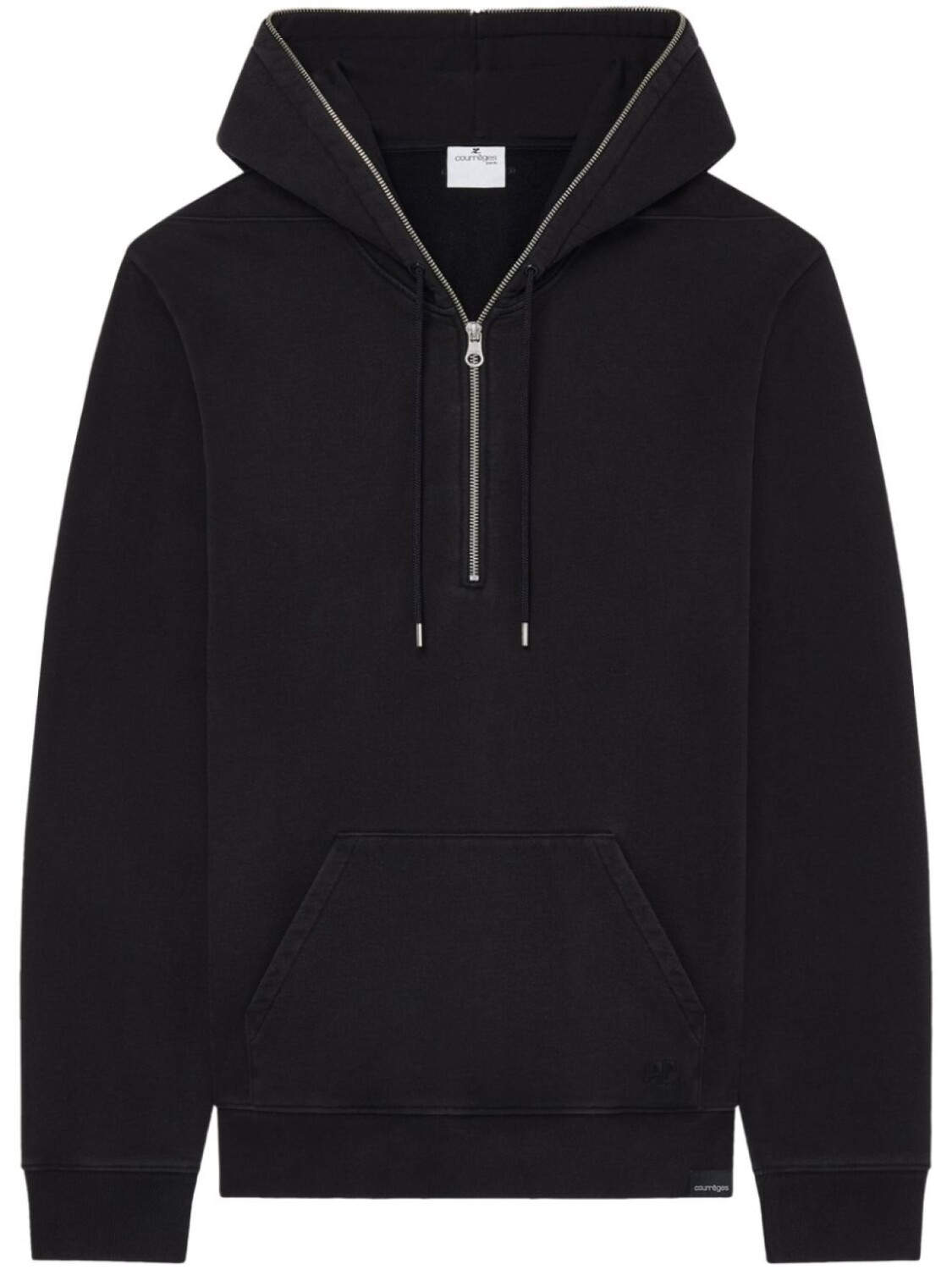 Courrèges флисовое худи на молнии, черный
Courrèges флисовое худи на молнии, черный