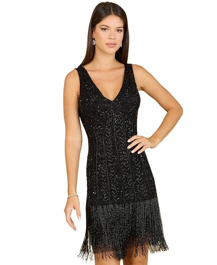Женское коктейльное платье с бахромой из бисера Lara, черный
Женское коктейльное платье с бахромой из бисера Lara, черный
