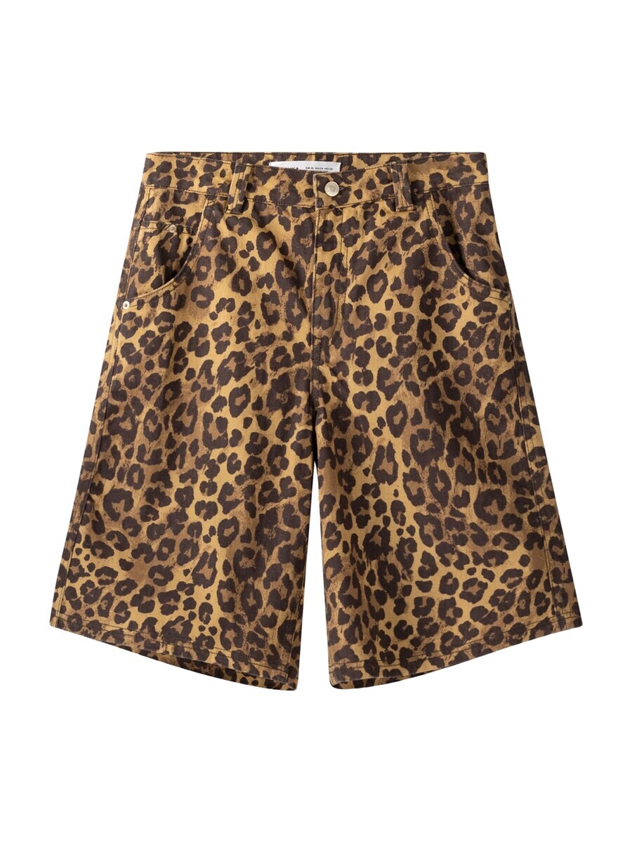 Джинсовые шорты Bershka Loose fit Jeans, кэмел 
Джинсовые шорты Bershka Loose fit Jeans, кэмел