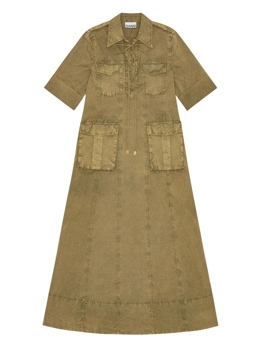 Джинсовое платье миди GANNI, зеленый
Джинсовое платье миди GANNI, зеленый