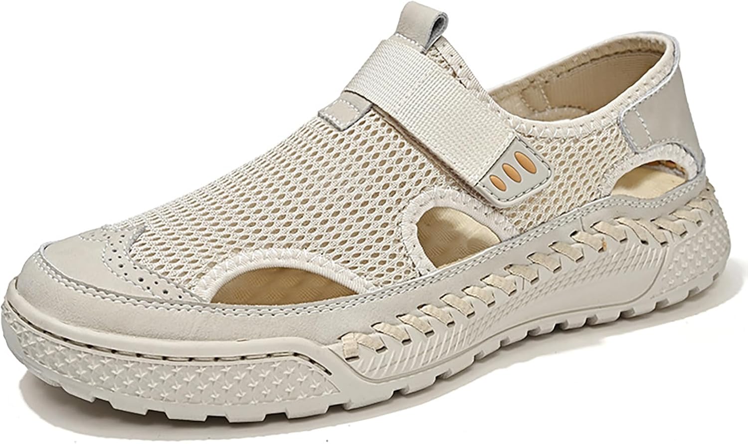 Мужские сандалии LVOMU с сеткой и вырезами, ручная прошивка, удобные, дышащие, с застежкой-липучкой, противоскользящие, для активного отдыха, походов и прогулок, белый
Мужские сандалии LVOMU с сеткой и вырезами, ручная прошивка, удобные, дышащие, с застежкой-липучкой, противоскользящие, для активного отдыха, походов и прогулок, белый