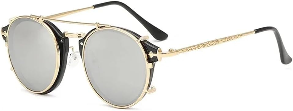 Классические готические солнцезащитные очки в стиле стимпанк для мужчин и женщин, винтажные круглые очки, модные очки для вождения, защита от ультрафиолета UV400 KTUCN, 03 Black-silver
Классические готические солнцезащитные очки в стиле стимпанк для мужчин и женщин, винтажные круглые очки, модные очки для вождения, защита от ультрафиолета UV400 KTUCN, 03 Black-silver