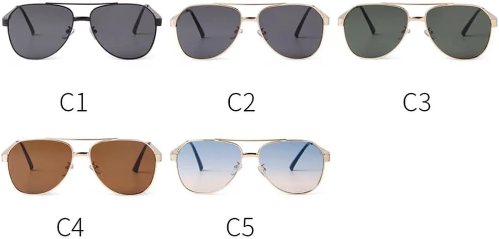 Классические мужские солнцезащитные очки в винтажном стиле с металлическим блеском, женские зеркальные очки разных цветов для вождения, защита UV400 HVTVTLA, C3
Классические мужские солнцезащитные очки в винтажном стиле с металлическим блеском, женские зеркальные очки разных цветов для вождения, защита UV400 HVTVTLA, C3