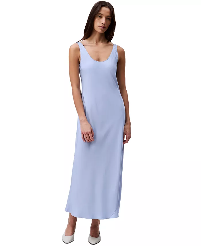 Женское платье-комбинация миди без рукавов Calvin Klein Jeans, синий 
Женское платье-комбинация миди без рукавов Calvin Klein Jeans, синий