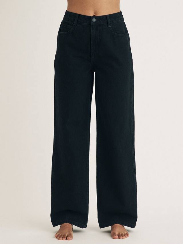 Джинсы с широкими штанинами из чистого органического хлопка Nobody's Child, черный
Джинсы с широкими штанинами из чистого органического хлопка Nobody's Child, черный