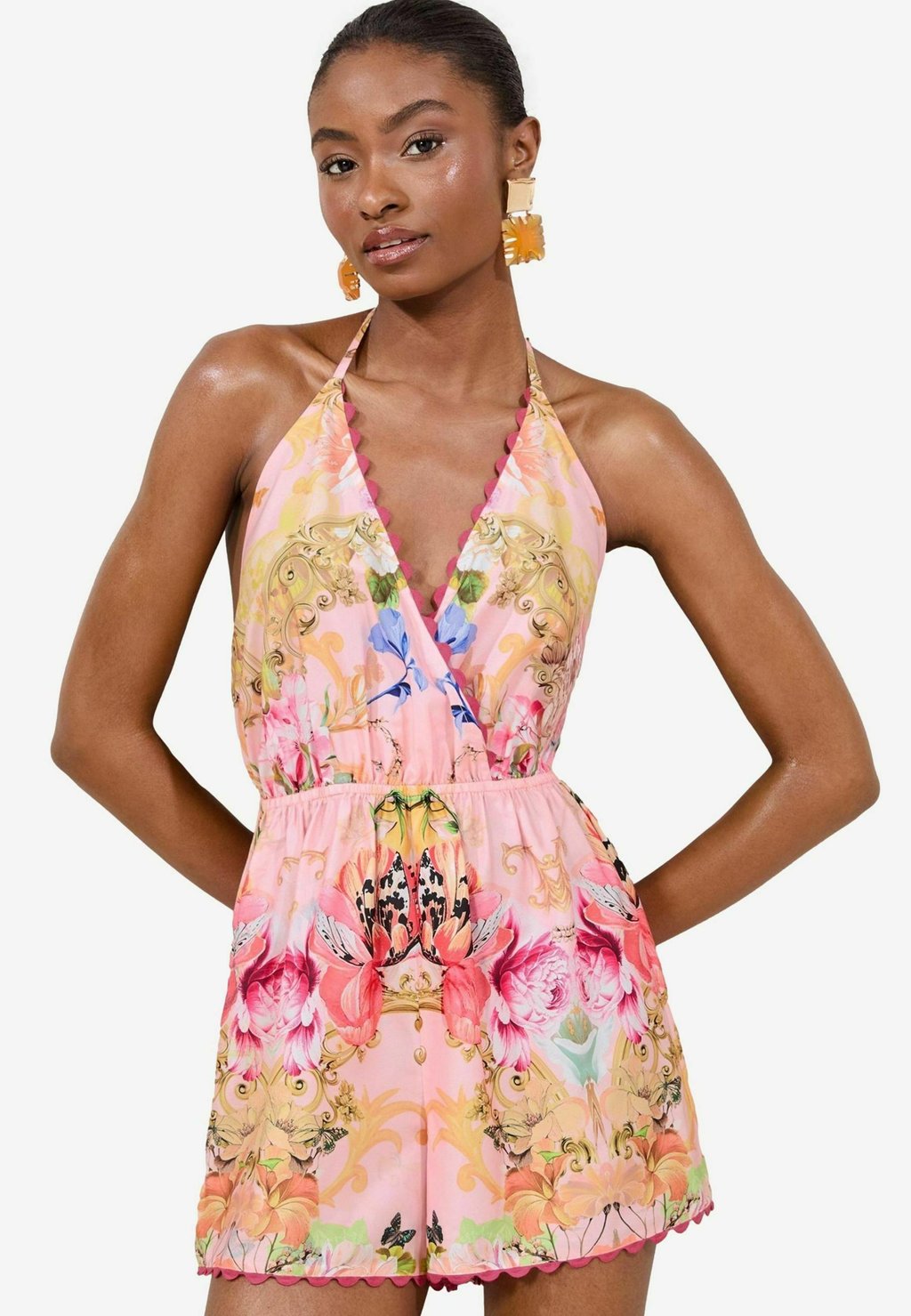 Комбинезон REGULAR FIT - PRINTED COVER-UP Lipsy, розовый 
Комбинезон REGULAR FIT - PRINTED COVER-UP Lipsy, розовый