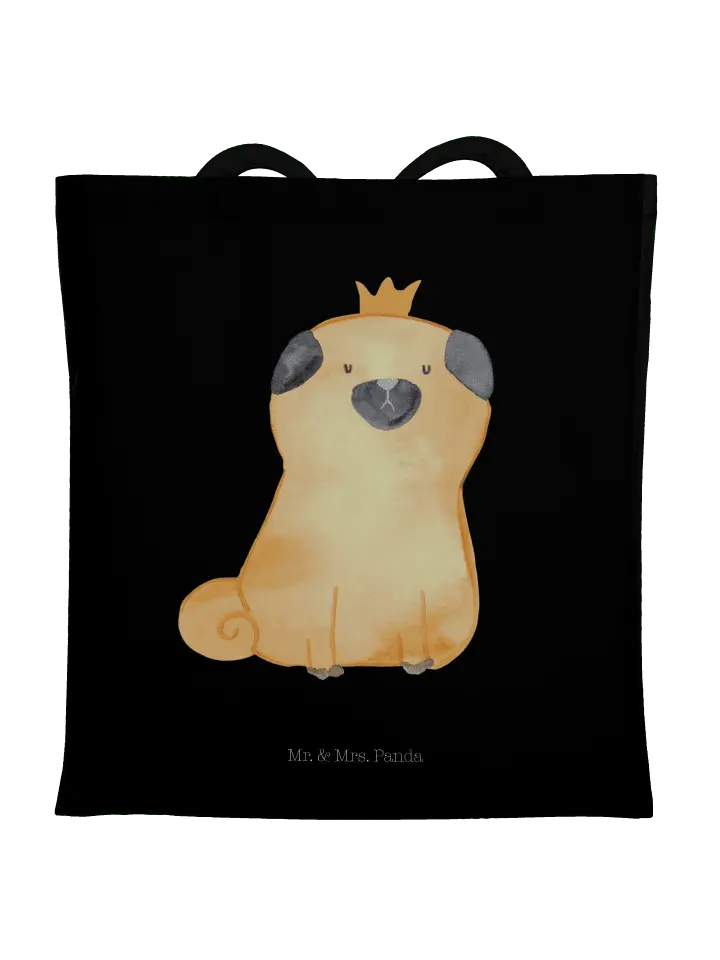 Сумка для переноски Mr & Mrs Panda Mops Krone ohne Spruch, черный
Сумка для переноски Mr & Mrs Panda Mops Krone ohne Spruch, черный