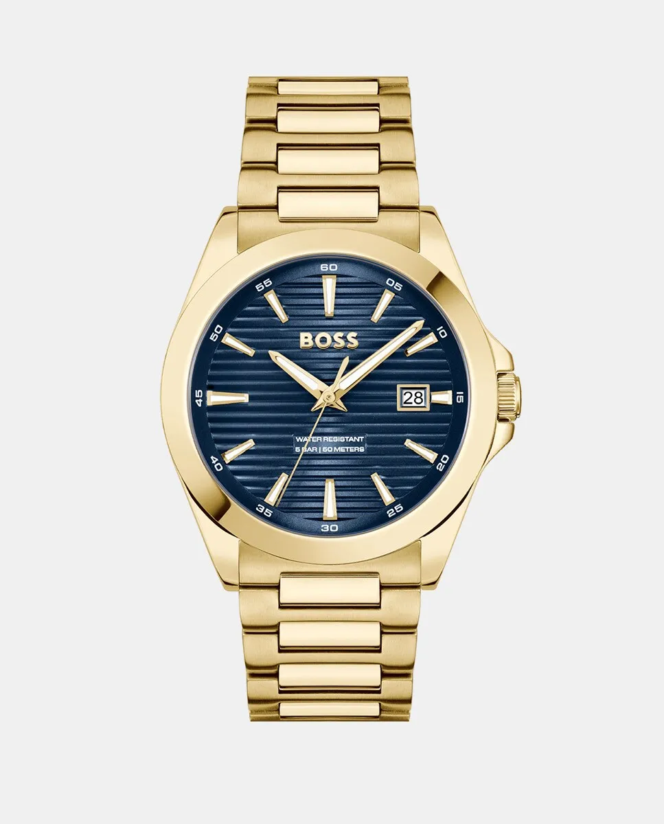 Мужские часы Strike 1514172 из золотой стали Boss, золотой
Мужские часы Strike 1514172 из золотой стали Boss, золотой