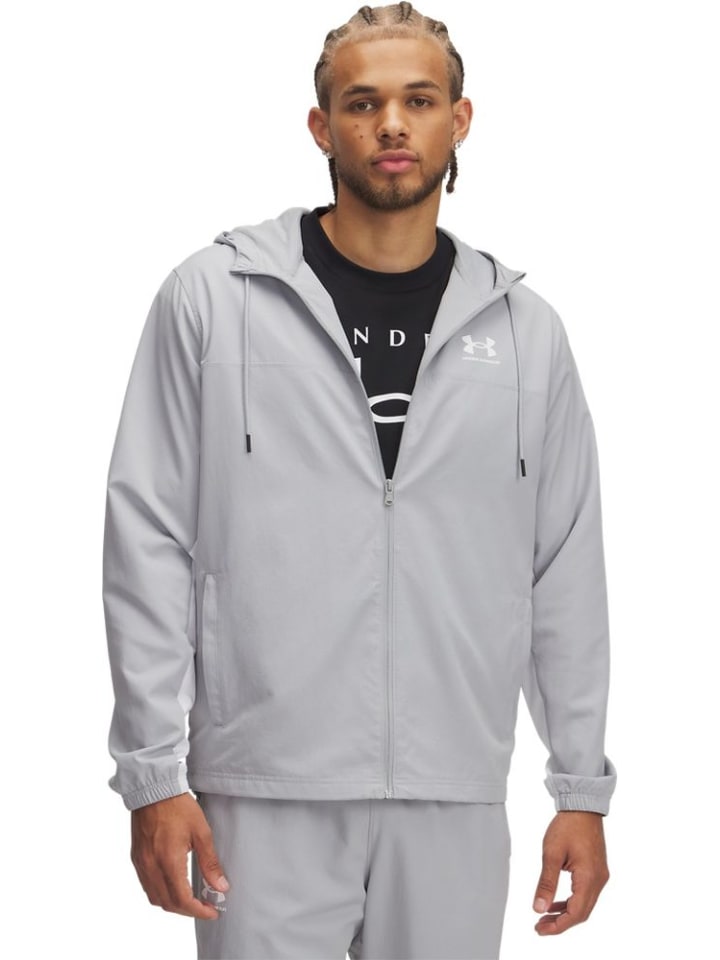 Куртка софтшелл Rival Woven Windbreaker серого цвета Under Armour
Куртка софтшелл Rival Woven Windbreaker серого цвета Under Armour