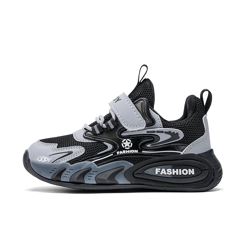 Детские кроссовки для бега с низким верхом, устойчивые к истиранию, дышащие и нескользящие SNOOPY, черный/серый
Детские кроссовки для бега с низким верхом, устойчивые к истиранию, дышащие и нескользящие SNOOPY, черный/серый