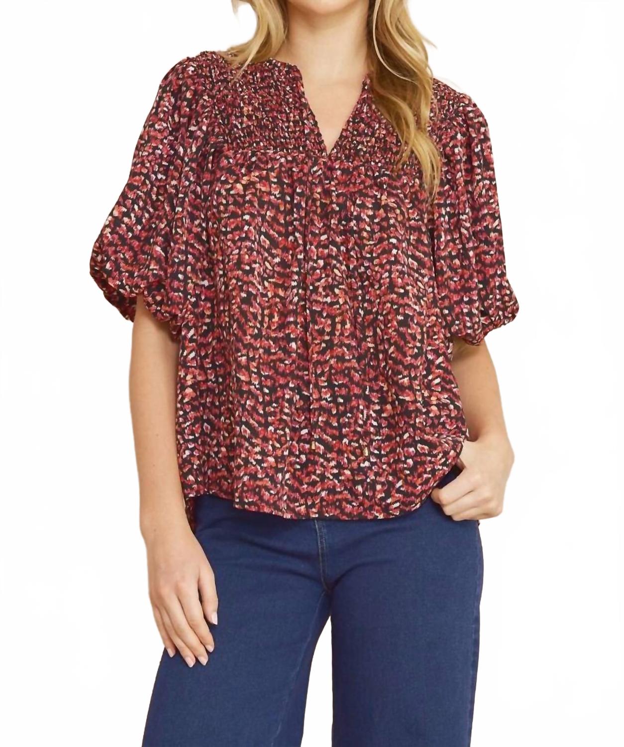 Топ с принтом «пузырь» в цвете «сливовый» Entro, Plum
Топ с принтом «пузырь» в цвете «сливовый» Entro, Plum