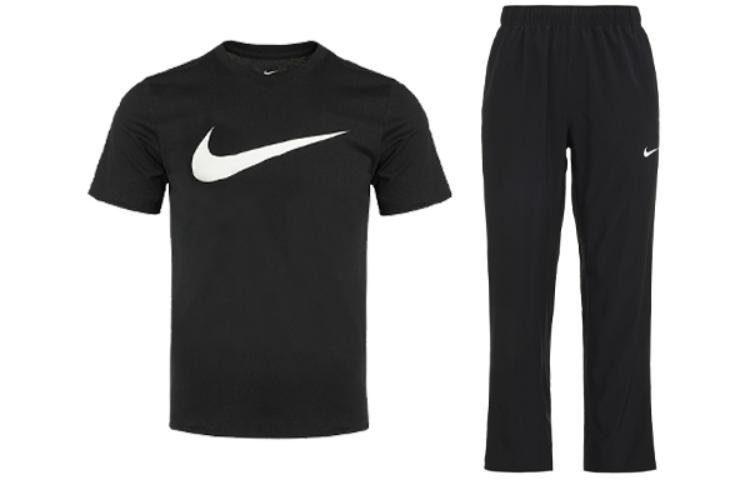 Повседневный спортивный костюм мужской черный Nike, комплект одежды (черная футболка с коротким рукавом + черные брюки)
Повседневный спортивный костюм мужской черный Nike, комплект одежды (черная футболка с коротким рукавом + черные брюки)