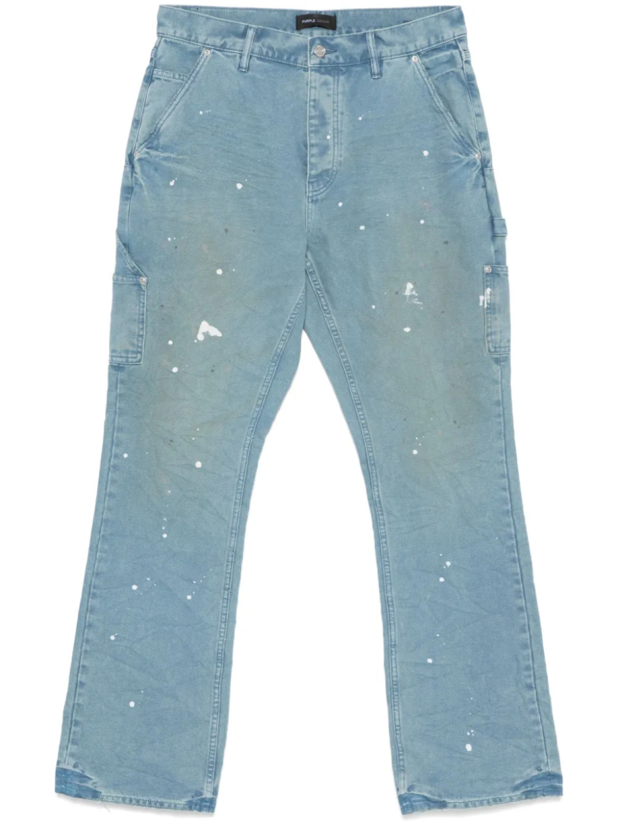 Брюки с брызгами краски от Purple Brand, синий
Брюки с брызгами краски от Purple Brand, синий