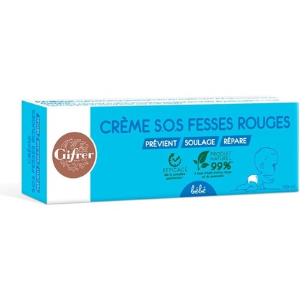 Крем SOS для красных ягодиц 100 мл Gifrer
Крем SOS для красных ягодиц 100 мл Gifrer