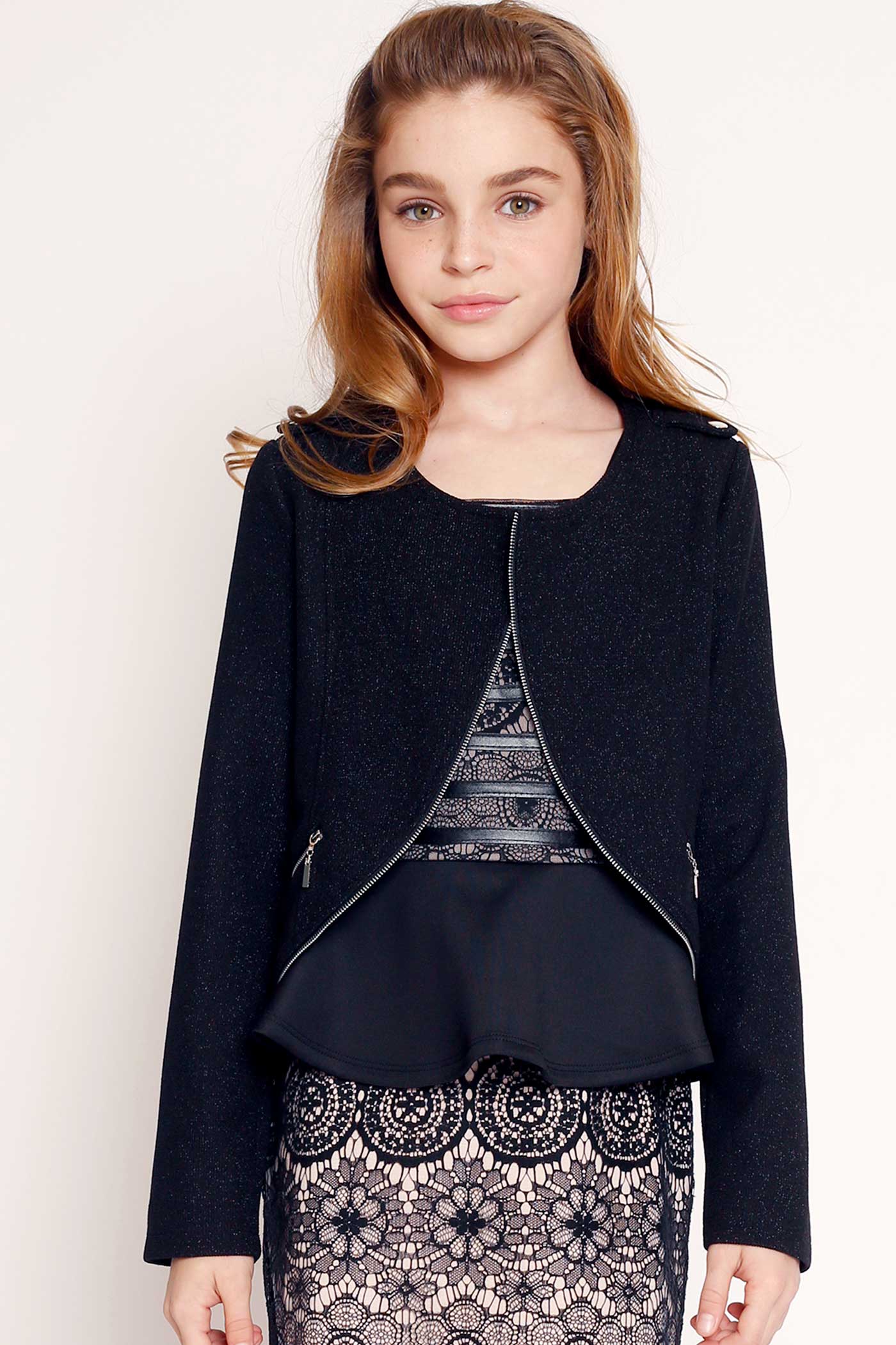 Пиджак в стиле милитари для больших девочек Hannah Banana, черный
Пиджак в стиле милитари для больших девочек Hannah Banana, черный