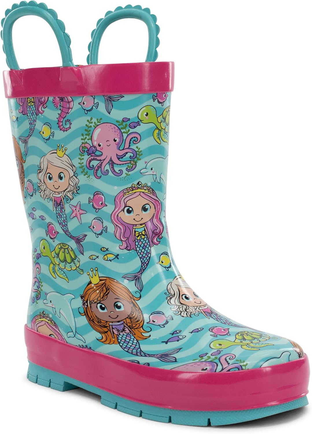 Детские резиновые сапоги Western Chief с ручками для надевания - премиальные водонепроницаемые сапоги для мальчиков и девочек, Mermaid Magic
Детские резиновые сапоги Western Chief с ручками для надевания - премиальные водонепроницаемые сапоги для мальчиков и девочек, Mermaid Magic