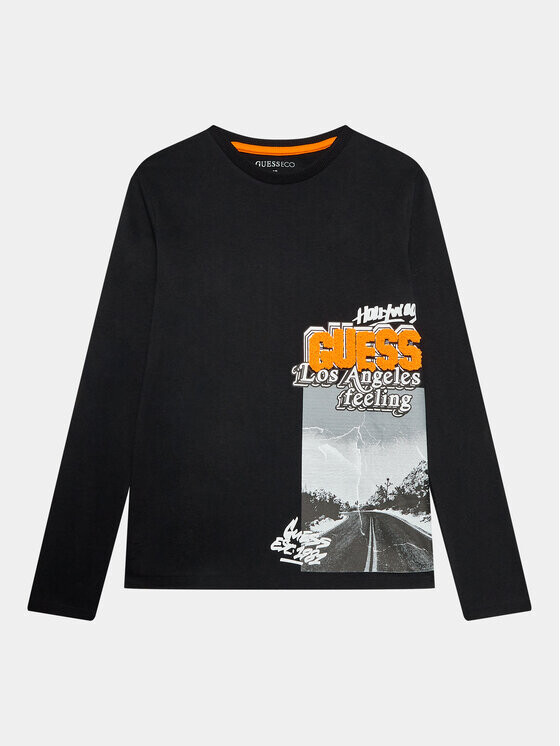 Блуза стандартного кроя Guess, черный 
Блуза стандартного кроя Guess, черный