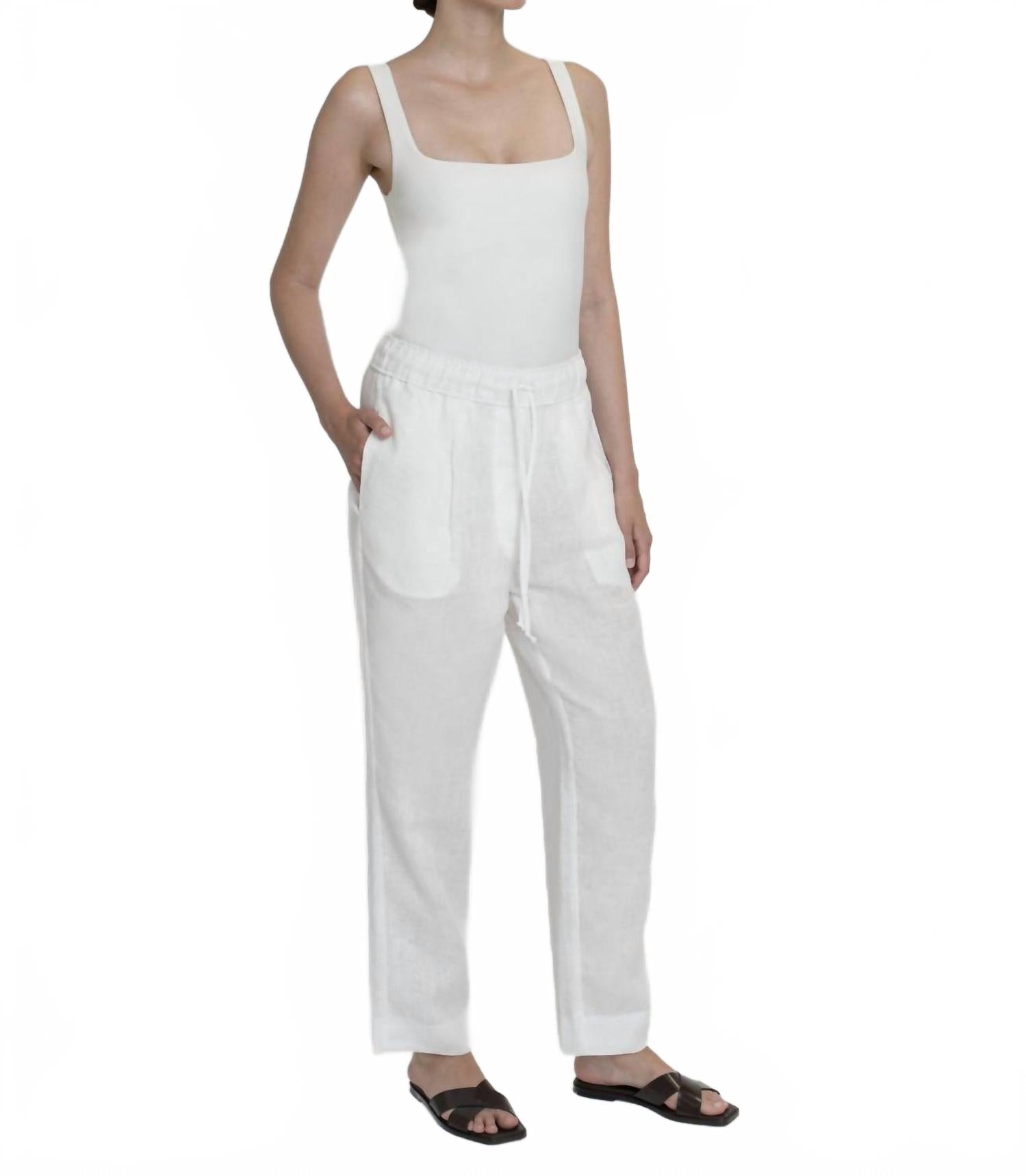 Брюки на шнурке белые Dāl the Label
Брюки на шнурке белые Dāl the Label