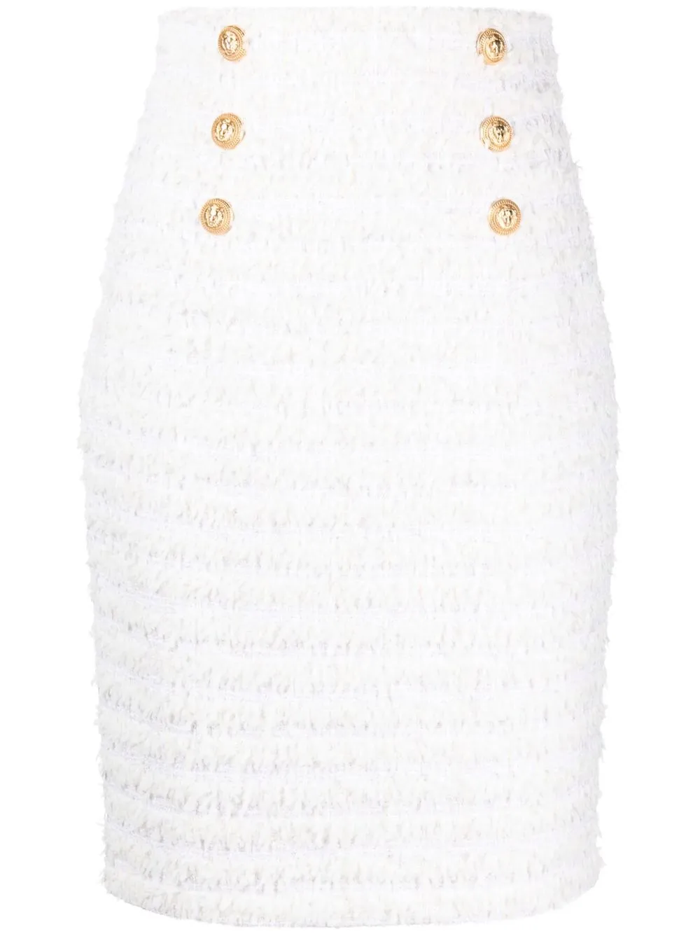 Твидовая юбка-карандаш BALMAIN, белый
Твидовая юбка-карандаш BALMAIN, белый