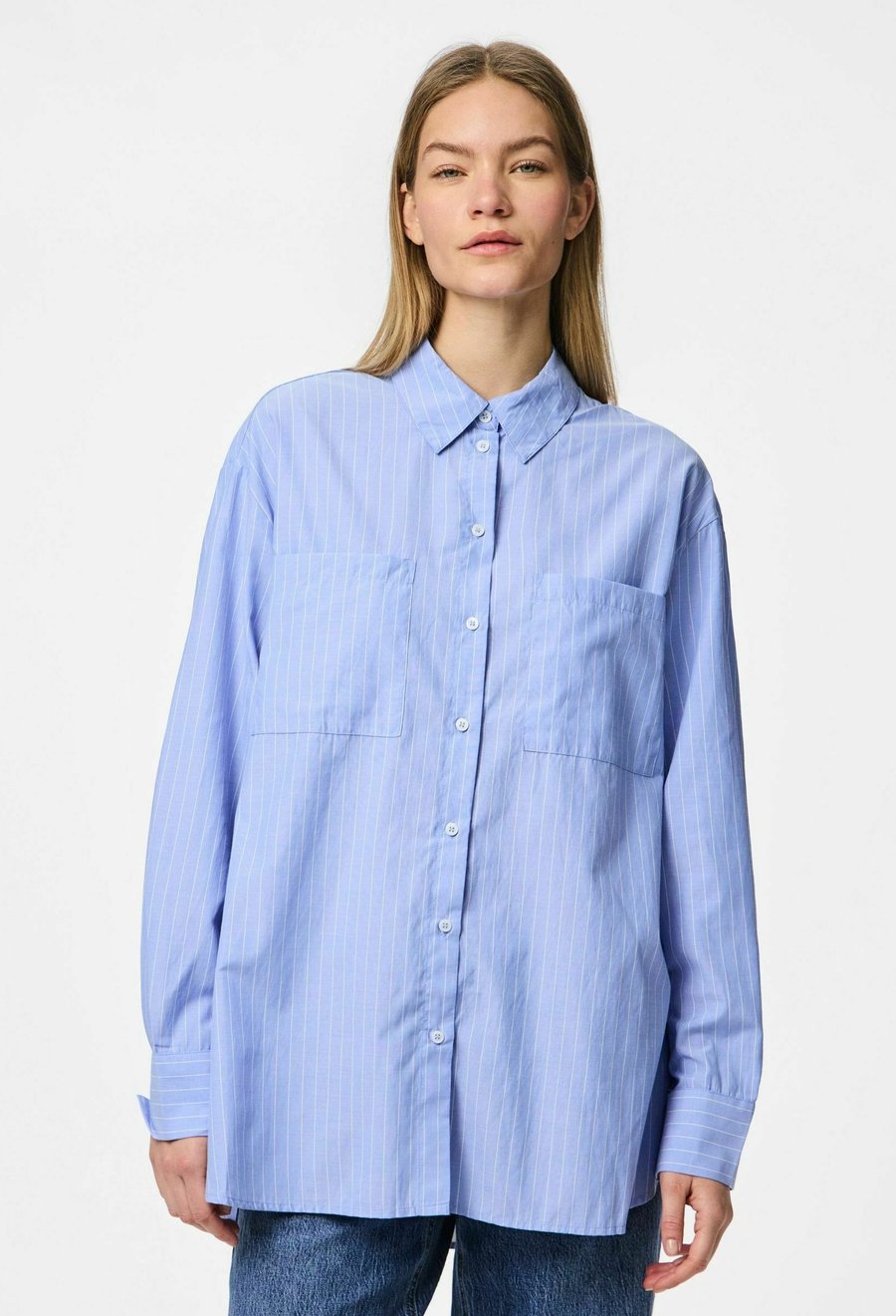 Блуза Pieces Button-down blouse, Grapemist/Blue
Блуза Pieces Button-down blouse, Grapemist/Blue