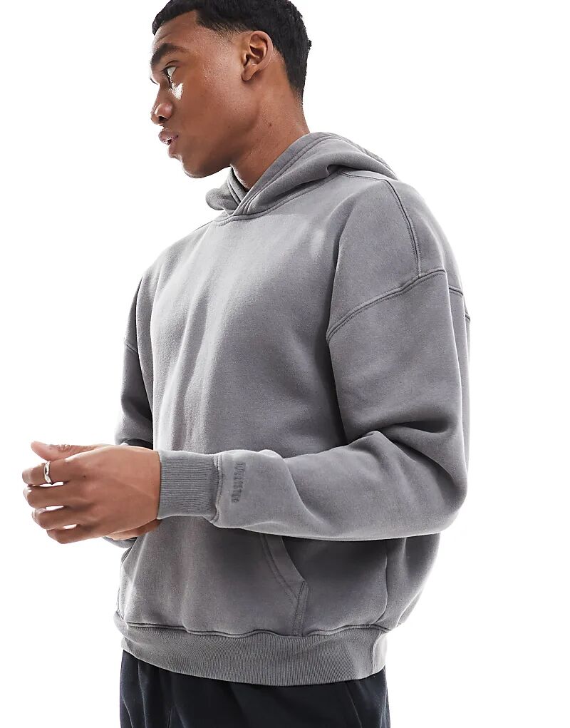 Свободная толстовка с капюшоном серого цвета Hollister
Свободная толстовка с капюшоном серого цвета Hollister