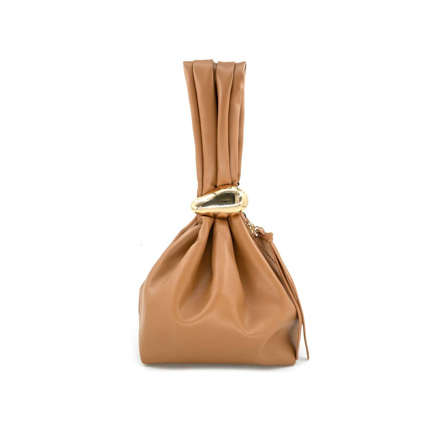 Женская сумка-ведро The Twist с ручкой на запястье в коричневом цвете BC Handbags
Женская сумка-ведро The Twist с ручкой на запястье в коричневом цвете BC Handbags