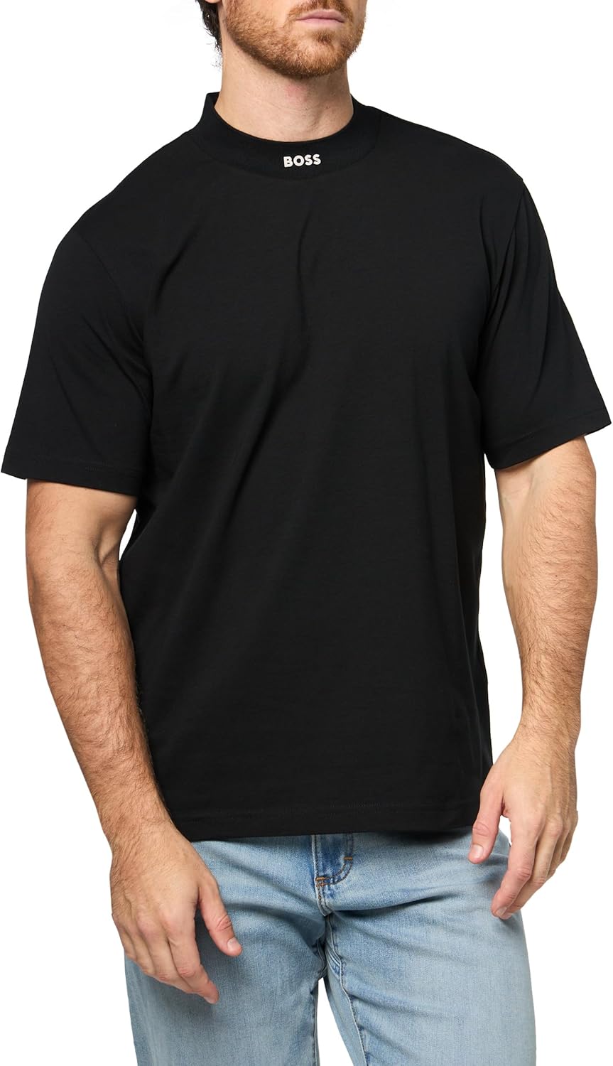 Мужская футболка BOSS с ярким логотипом на воротнике, Black Gloss, Черный, Мужская футболка BOSS с ярким логотипом на воротнике, Black Gloss
Мужская футболка BOSS с ярким логотипом на воротнике, Black Gloss, Черный, Мужская футболка BOSS с ярким логотипом на воротнике, Black Gloss
