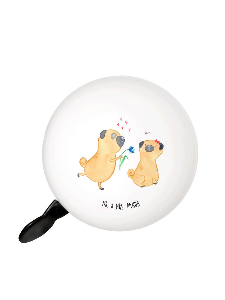 Mr. & Mrs. Panda Велосипедный звонок, мопс, влюблен, без слов, в белом
Mr. & Mrs. Panda Велосипедный звонок, мопс, влюблен, без слов, в белом