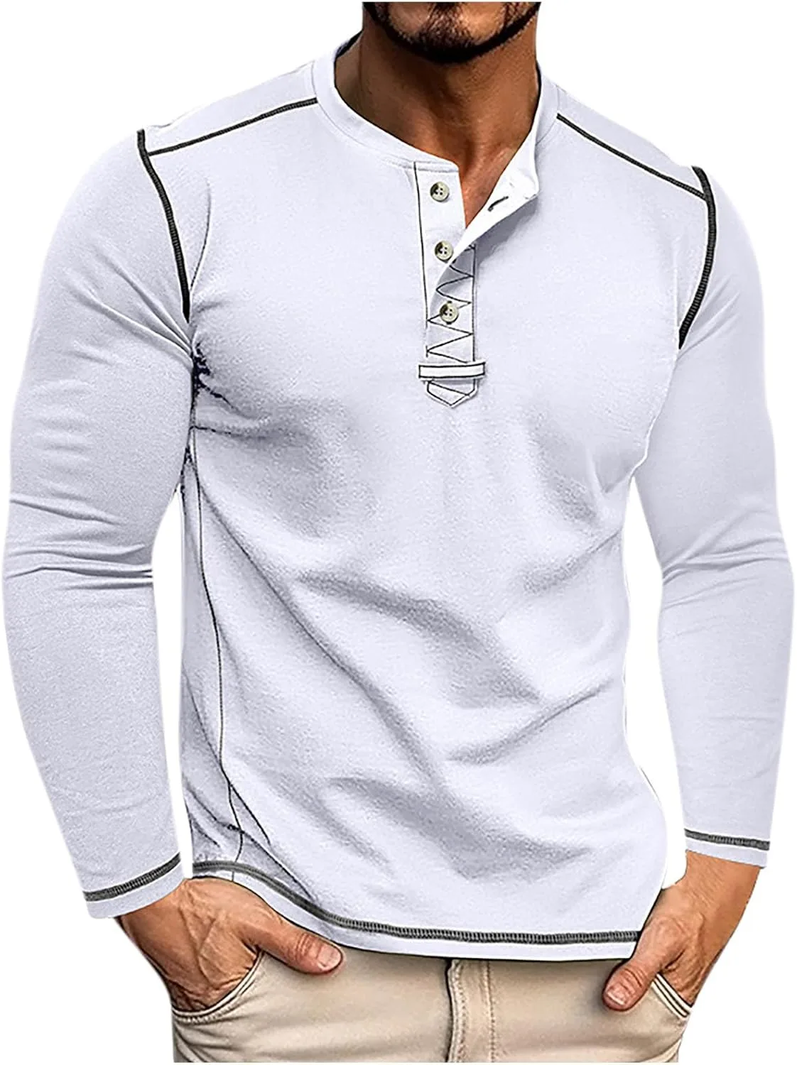 Мужская футболка-поло с длинным рукавом и цветными блоками Sdeycui
Мужская футболка-поло с длинным рукавом и цветными блоками Sdeycui