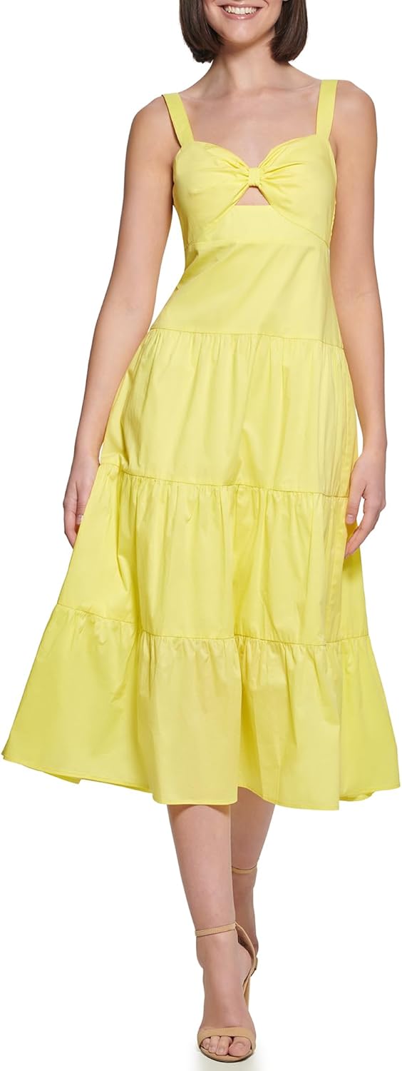 GUESS Женское безрукавное хлопковое макси-платье, Citron
GUESS Женское безрукавное хлопковое макси-платье, Citron