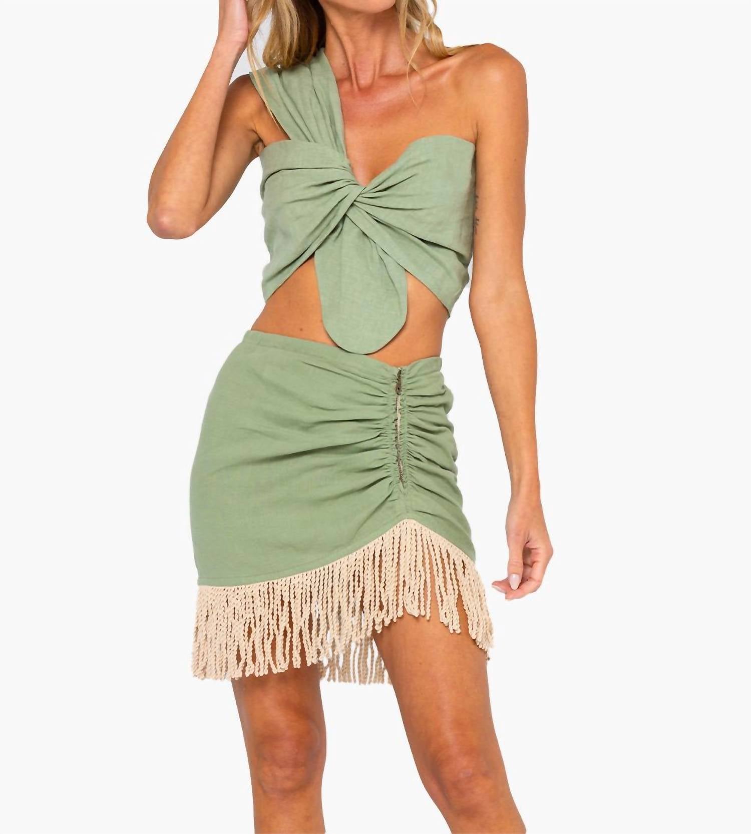 Мини-юбка Valencia в цвете эвкалипт JBQ, Eucalyptus 
Мини-юбка Valencia в цвете эвкалипт JBQ, Eucalyptus