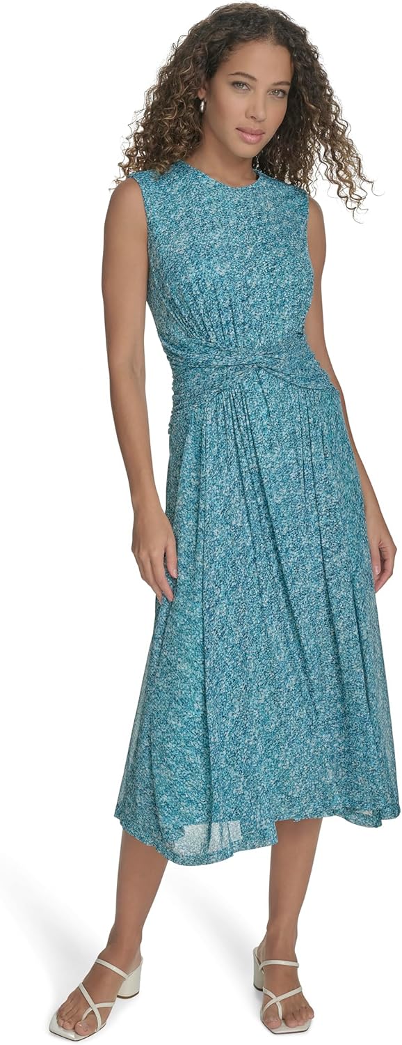 Женское платье миди с сетчатым принтом без рукавов Calvin Klein, Lake Multi
Женское платье миди с сетчатым принтом без рукавов Calvin Klein, Lake Multi