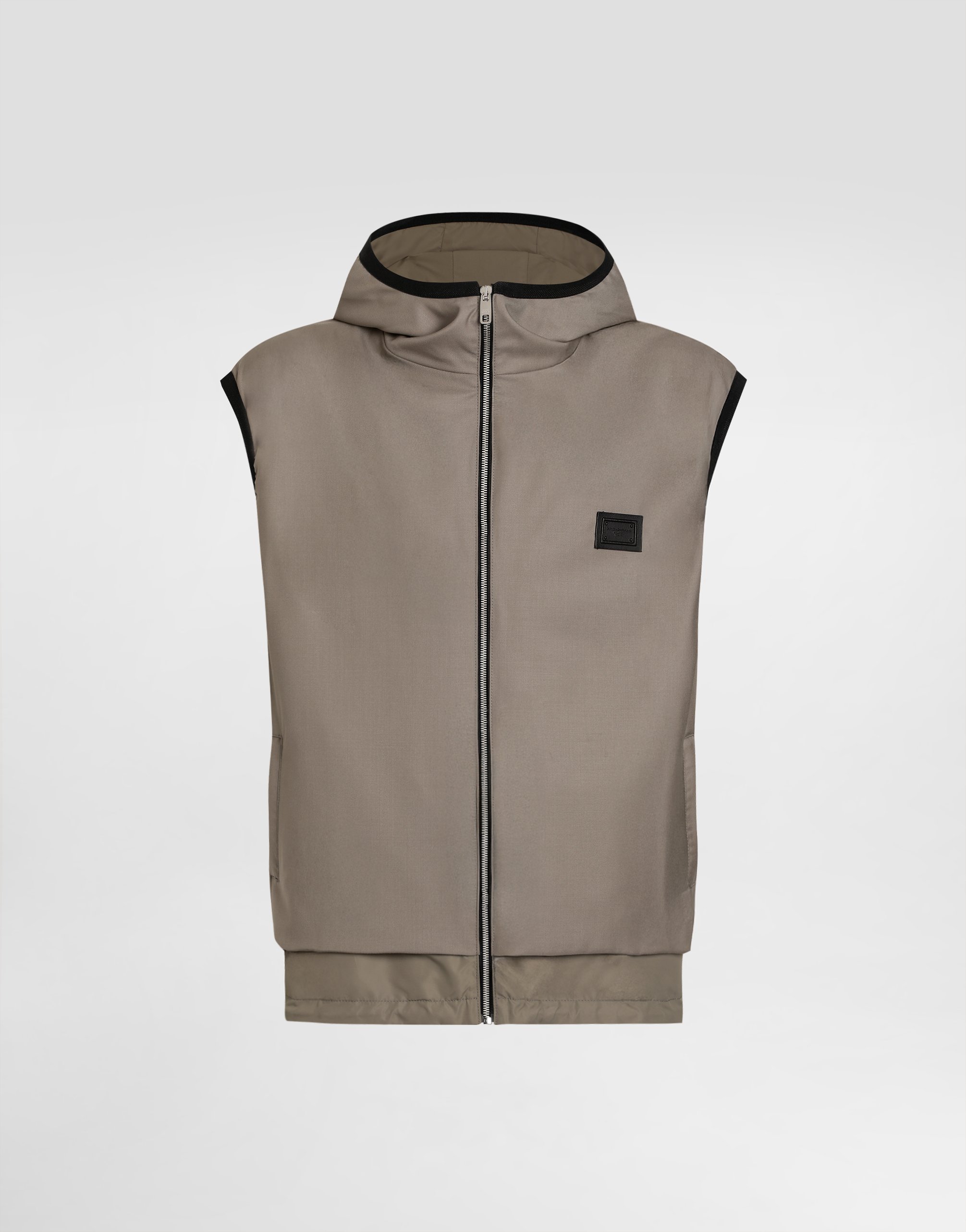 Жилет с капюшоном из шерстяного канваса Dolce & Gabbana, мультиколор
Жилет с капюшоном из шерстяного канваса Dolce & Gabbana, мультиколор