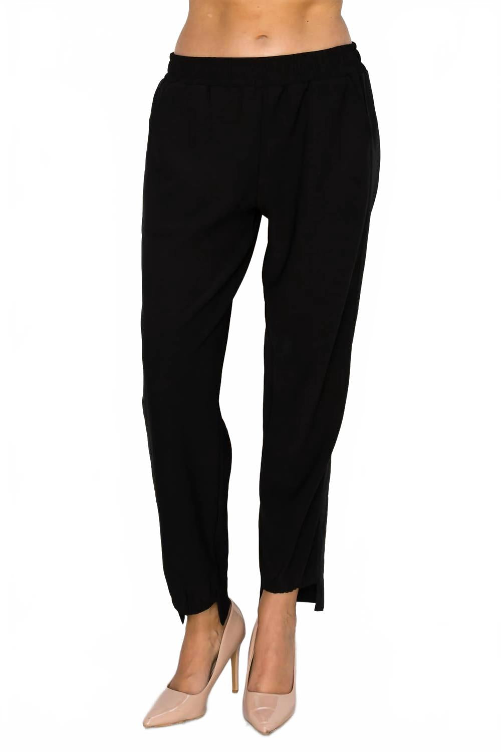 Брюки Katie из крепового трикотажа черные Joh
Брюки Katie из крепового трикотажа черные Joh