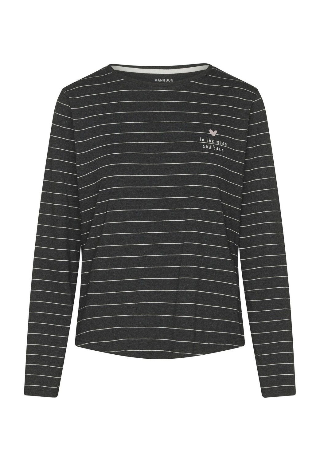 Женская полосатая рубашка для сна с длинным рукавом Manguun, цвет Anthra Melange
Женская полосатая рубашка для сна с длинным рукавом Manguun, цвет Anthra Melange