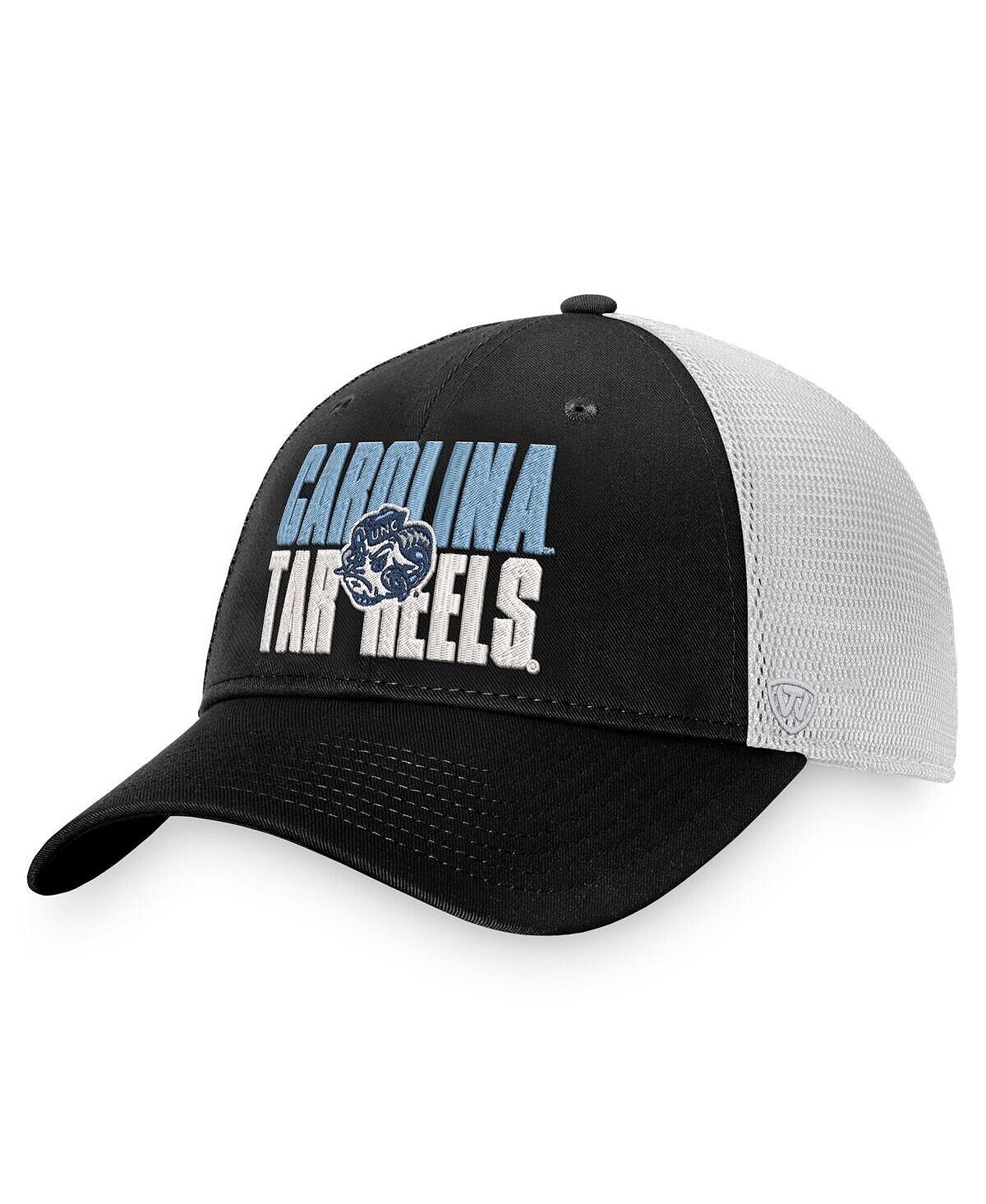 Мужская черно-белая кепка North Carolina Tar Heels Stockpile Trucker Snapback Top of the World
Мужская черно-белая кепка North Carolina Tar Heels Stockpile Trucker Snapback Top of the World