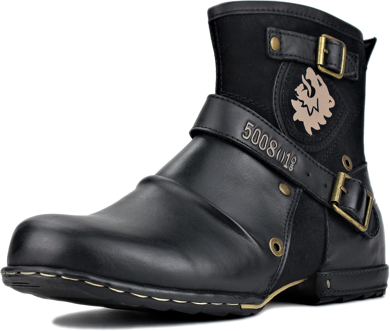 Мужские мото-сапоги OSSTONE, стильные кожаные чукка с застежкой-молнией, повседневная обувь OS-5008-1-ABNH, черный
Мужские мото-сапоги OSSTONE, стильные кожаные чукка с застежкой-молнией, повседневная обувь OS-5008-1-ABNH, черный