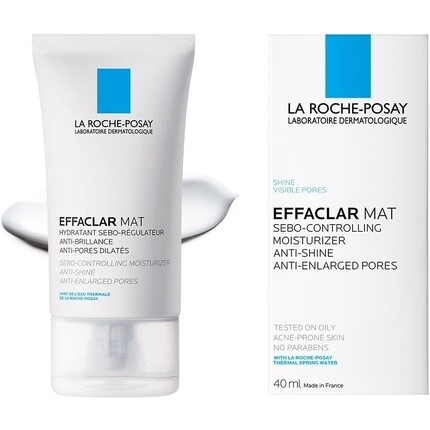 Effaclar Mat Матирующий увлажняющий крем для ухода за лицом для жирной кожи 40 мл, La Roche-Posay
Effaclar Mat Матирующий увлажняющий крем для ухода за лицом для жирной кожи 40 мл, La Roche-Posay