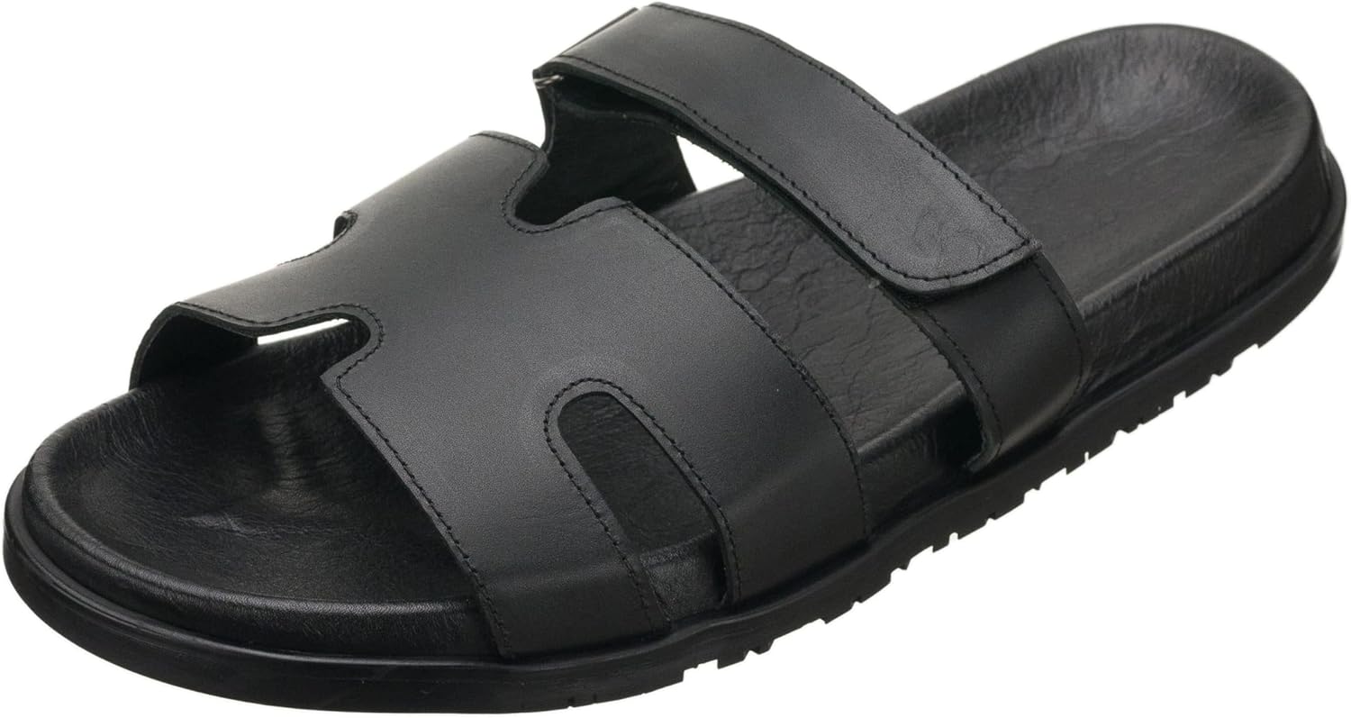 Мужские сандалии DALGALA черные из телячьей кожи большого размера с широким носком, ручная работа, застежка-липучка, летняя обувь
Мужские сандалии DALGALA черные из телячьей кожи большого размера с широким носком, ручная работа, застежка-липучка, летняя обувь