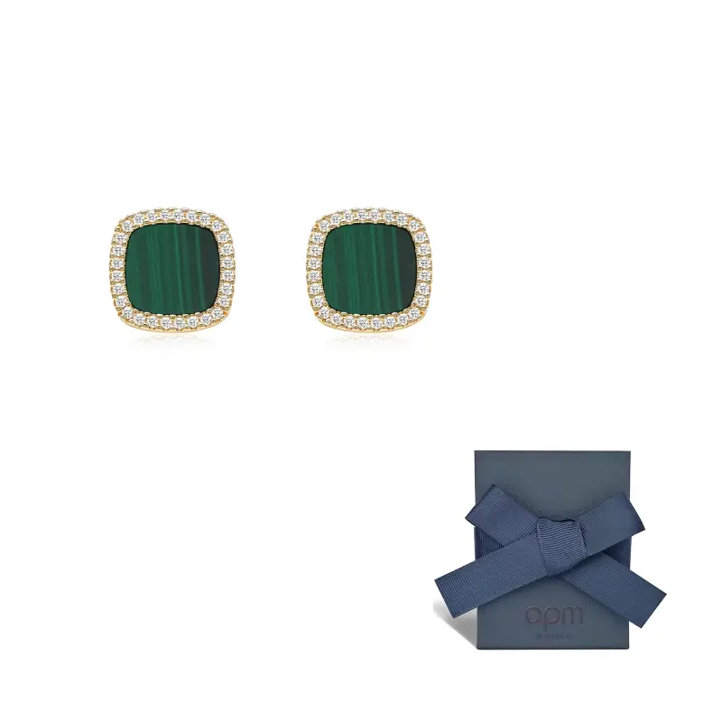 Apm Monaco Медные серьги-гвоздики для женщин Green
Apm Monaco Медные серьги-гвоздики для женщин Green