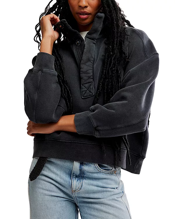 Классический пуловер Free People, черный
Классический пуловер Free People, черный