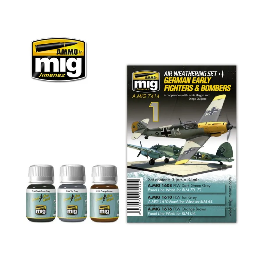 Комплект Air Weathering — ранние немецкие истребители, Weathering Products
Комплект Air Weathering — ранние немецкие истребители, Weathering Products